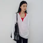 [1차 리오더] Sheer button raglan t-shirt_4colors