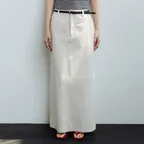 코튼 맥시 스커트 (Ivory / 숏기장 추가)