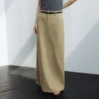 코튼 맥시 스커트 (Beige / 숏기장 추가)