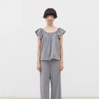 SOFT SHIRRING TOP (HETHER GREY)