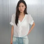MIST FRILL BLOUSE_white