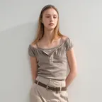 26HS JOEY U-NECK TOP (5COLOR)