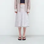 MELROSE SATIN MIDI SKIRT (2COLOR)