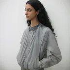 2WAY LIGHTWEIGHT SHIRRING JACKET_GREY