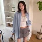[2차 리오더] 시어서커 오버핏 스트라이프 셔츠 [블루]