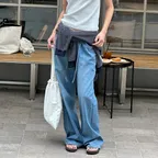 Waist Tie Denim_Light Blue