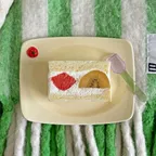 [김아림작가X앨리건트테이블] 토마토 & 스트로베리 플레이트 3color 디저트 브런치 접시 홈카페