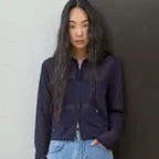 HOT SUMMER HOOD ZIP-UP (NAVY)
