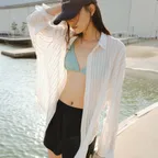 Sheer stripe shirt