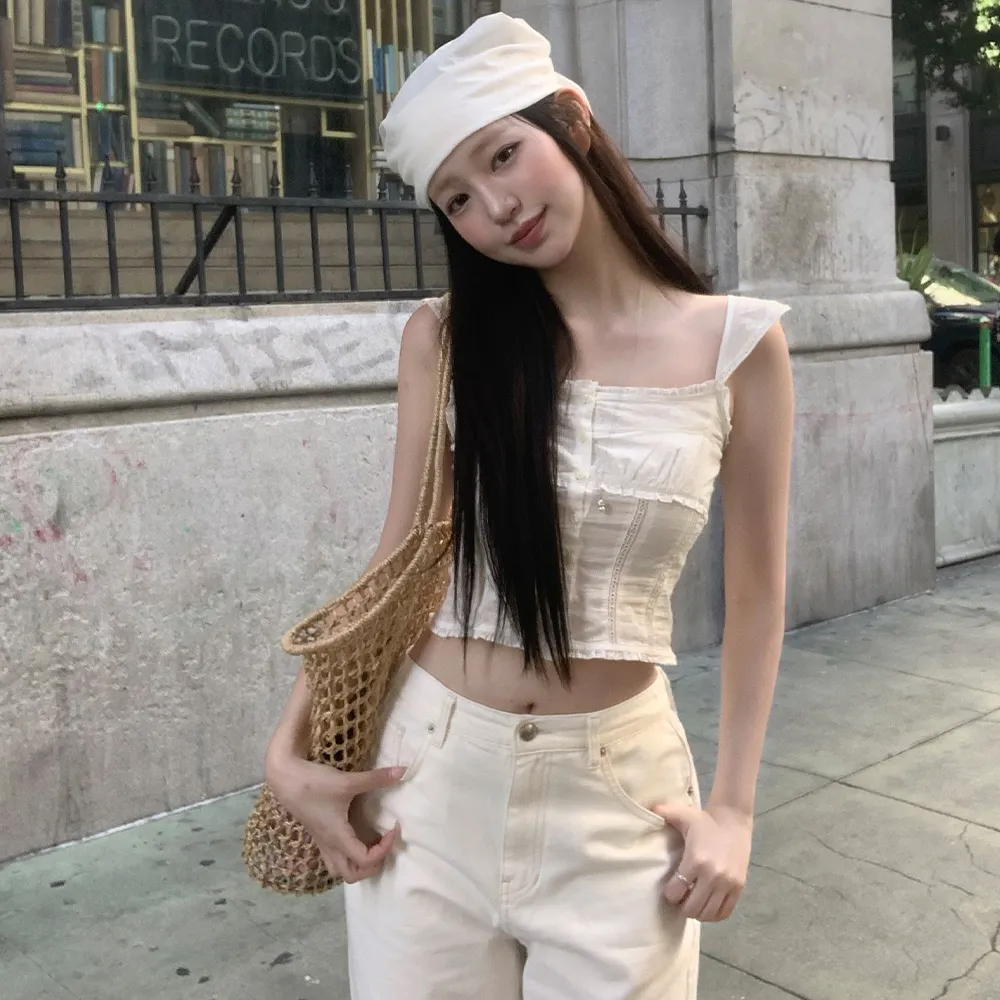 Rosalie Lace Smocked Blouse_White