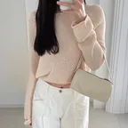 NEFF LINEN CROP KNIT_5COLORS