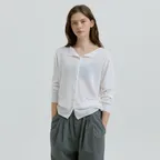 Paper Boat Cardigan (White)