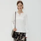 [2nd] Slub Linen Henley Tee in Ivory