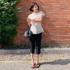 [헤이가가 PICK]PINSTRIPE CAPRI PANTS_DARK NAVY