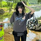 UNISEX VINYL T-SHIRT CHARCOAL GREY_UDTS6B144CG