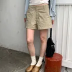 [3차/예약배송] Cotton washed shorts (beige)