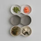 [소로이샵] 소바 테이블웨어 나눔접시 2type_3color (2칸, 3칸)