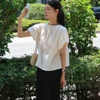 [꼬민지PICK, 한겨레PICK] MONO PUFF BLOUSE - WHITE