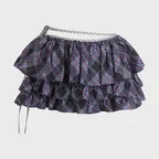 Check Tiered Layer Skirt (multi color) LXAAX25520XXX