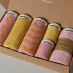 [29CM 단독/선물포장] 오센티코 고중량 40수 수건 프리미엄 집들이 선물 6p 세트 오로라