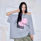 LOVE UNBALANCE OVER T - GREY