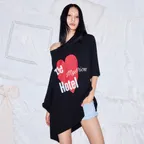 LOVE UNBALANCE OVER T - BLACK