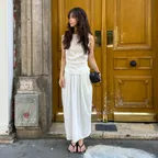 [with 솔비] Luna volume shirring skirt_2colors