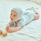 [3+1] 말랑하니 밤부 메쉬 신생아 바디수트_소프트 블루