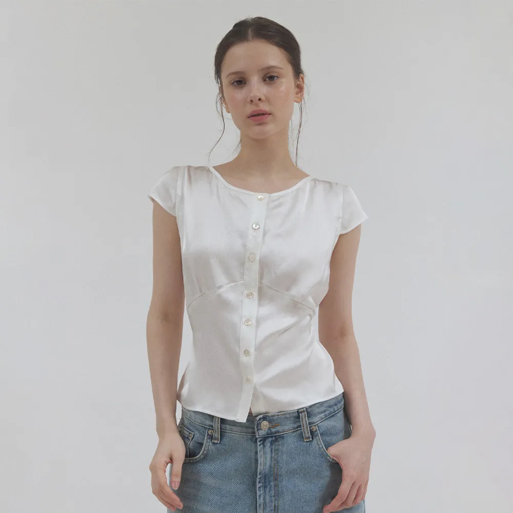 soft gleam blouse (white)