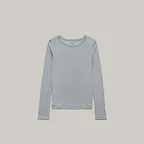 Stand Long-Sleeved Tee (SKY BLUE)
