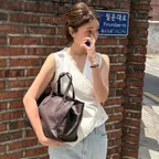 [경리님 착용]Mellow wrap blouse_ivory