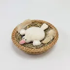 흰새 홀더 인형키링