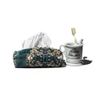 RUG FABRIC TISSUE CASE / Blue