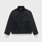 PLEATED G-9 JACKET / CHARCOAL MELANGE