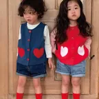 하트 포켓 조끼