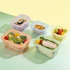 [NEW] 폴드앤씰 실리콘 접이식 밀폐용기 간편조리 5종 세트 (정사각400ml+직사각400ml+600ml+900ml+1200ml)