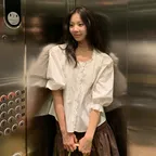 [루피타 X 29editon] PINTUCK LACE FRILL BLOUSE_IVORY