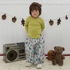 뽀곰 허니 포레스트 루즈팬츠 (블루)