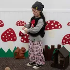 뽀곰 허니 포레스트 루즈팬츠 (핑크)