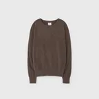 SOFT CASHMERE ROUND KNIT (BROWN)