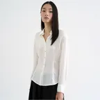 Satin  Shirt  Ivory (AG6864A010)