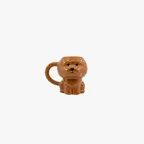 Rome Bichon Handle Mug Brown 로마 비숑 핸들 머그 브라운