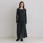 [11차] Ment Skirt_Charcoal