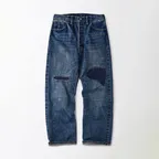 W.W. II SELVEDGE STRAIGHT PANTS_REPAIR BLUE