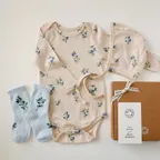 [SET][출산/백일선물] 블루베리 바디슈트 세트 Blueberry Bodysuit Set