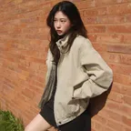 [15차] Classic harrington jumper (beige)