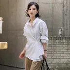 SITP5256 노블 언밸런스 랩 ST 셔츠_Ivory
