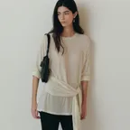 Belle Soft Layered T-shirt (Cream)
