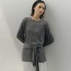 Belle Soft Layered T-shirt (Gray)