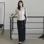 [다연PICK][프리오더] STANDARD FIT LONG SKIRT_BLACK
